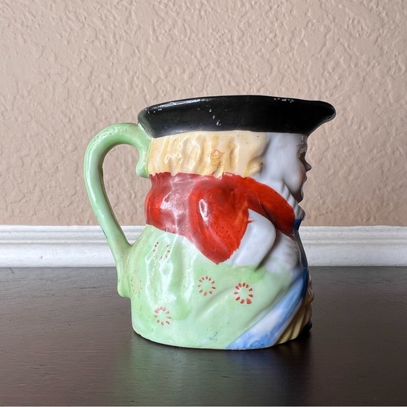 Vintage 1940's Elizabethan Toby Mug, Made in Occupied Japan Porcelain, Japanese - Picture 4 of 9